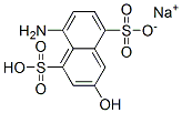 sodium hydrogen 8-amino-3-hydroxynaphthalene-1,5-disulphonate Structure