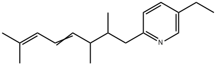 5-ethyl-2-(2,3,7-trimethylocta-4,6-dienyl)pyridine Structure