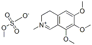 3,4-dihydro-6,7,8-trimethoxy-2-methylisoquinolinium methyl sulphate Structure