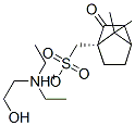 디에틸(2-히드록시에틸)암모늄(1S)-2-옥소보르난-10-술포네이트 구조식 이미지