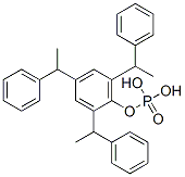2,4,6-트리스(1-페닐에틸)페닐디하이드로겐포스페이트 구조식 이미지