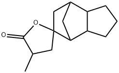 decahydro-4-methylspiro[furan-2(5H),5'-[4,7]methano[5H]indene]-5-one Structure