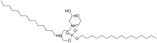 tris(2-hydroxyethyl)ammonium dihexadecyl phosphate Structure