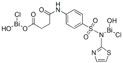 chlorohydroxybismuthino 3-[N-[4-[[(chlorohydroxybismuthino)-2-thiazolylamino]sulphonyl]phenyl]carbamoyl]propionate  Structure