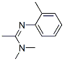 N,N-dimethyl-N'-(2-methylphenyl)acetamidine Structure