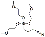 4-[tris(2-methoxyethoxy)silyl]butyronitrile Structure