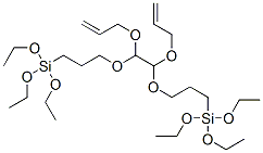 9,10-bis(allyloxy)-4,4,15,15-tetraethoxy-3,8,11,16-tetraoxa-4,15-disilaoctadecane Structure