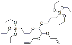 9-[di(allyloxy)methyl]-4,4,14,14-tetraethoxy-3,8,10,15-tetraoxa-4,14-disilaheptadecane Structure