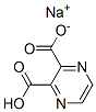 sodium hydrogen pyrazine-2,3-dicarboxylate Structure