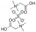 bis[(carboxymethyl)trimethylammonium] sulphate Structure