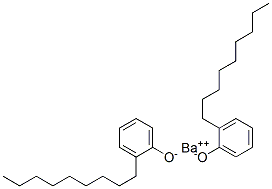 barium bis(o-nonylphenolate) Structure