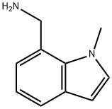 7-(Aminomethyl)-1-methyl-1H-indole 97% 구조식 이미지