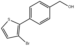 4-(3-BROMOTHIEN-2-YL)PHENYL]METHANOL Structure