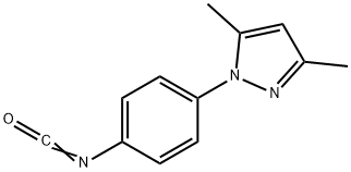 4-(3,5-Dimethyl-1H-pyrazol-1-yl)phenyl isocyanate 97% 구조식 이미지