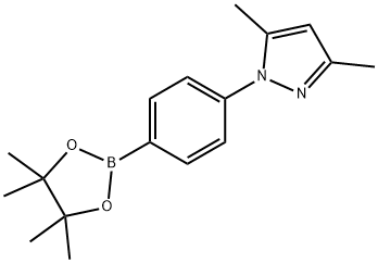 3,5,-DIMETHYL-1-[4-(4,4,5,5-TETRAMETHYL-1,3,2-DIOXABOROLAN-2-YL)PHENYL]-1H-PYRAZOLE 구조식 이미지