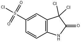 3,3-dichloro-2-oxoindoline-5-sulphonyl chloride           Structure