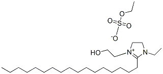 1-ethyl-2-heptadecyl-4,5-dihydro-3-(2-hydroxyethyl)-1H-imidazolium ethyl sulphate Structure