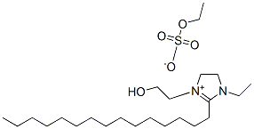 1-ethyl-4,5-dihydro-3-(2-hydroxyethyl)-2-pentadecyl-1H-imidazolium ethyl sulphate Structure