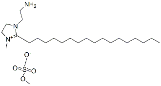 1-(2-aminoethyl)-2-heptadecyl-4,5-dihydro-3-methyl-1H-imidazolium methyl sulphate  Structure