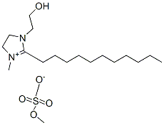 4,5-dihydro-1-(2-hydroxyethyl)-3-methyl-2-undecyl-1H-imidazolium methyl sulphate  구조식 이미지