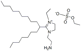 (Z)-1-(2-aminoethyl)-3-ethyl-2-(8-heptadecyl)-4,5-dihydro-1H-imidazolium ethyl sulphate Structure