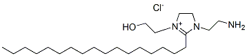 1-(2-aminoethyl)-2-heptadecyl-4,5-dihydro-3-(2-hydroxyethyl)-1H-imidazolium chloride  Structure