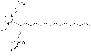 1-(2-aminoethyl)-3-ethyl-4,5-dihydro-2-pentadecyl-1H-imidazolium ethyl sulphate 구조식 이미지