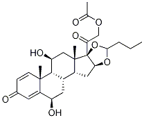6β-하이드록시21-아세틸옥시부데소나이드 구조식 이미지