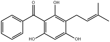 3-Prenyl-2,4,6-trihydroxybenzophenone Structure