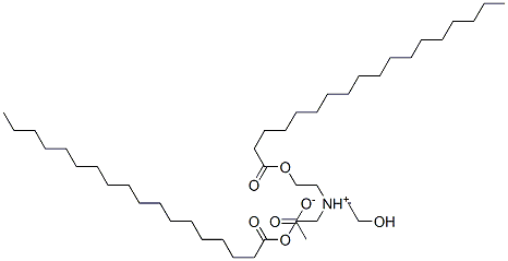(2-hydroxyethyl)bis[2-(stearoyloxy)ethyl]ammonium acetate Structure
