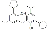 2,2'-methylenebis[6-cyclopentyl-4-isopropylphenol] Structure