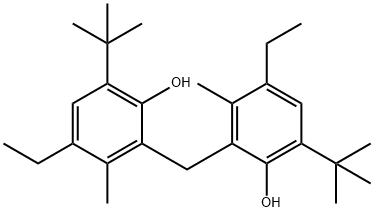 2,2'-methylenebis[6-(1,1-dimethylethyl)-4-ethyl-m-cresol] Structure