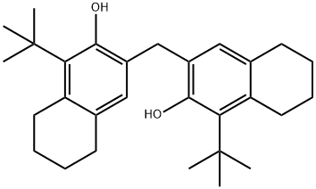 3,3'-methylenebis[1-(1,1-dimethylethyl)-5,6,7,8-tetrahydro-2-naphthol] Structure