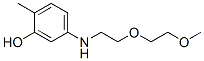 5-[[2-(2-메톡시에톡시)에틸]아미노]-o-크레졸 구조식 이미지