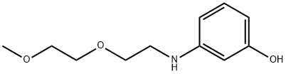 3-[[2-(2-methoxyethoxy)ethyl]amino]phenol  구조식 이미지