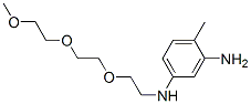 2-amino-4-[2-[2-(2-methoxyethoxy)ethoxy]ethyl]aminotoluene Structure