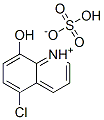 5-chloro-8-hydroxyquinolinium hydrogen sulphate Structure