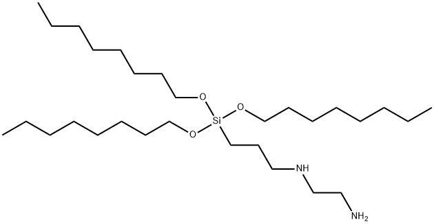 N-[3-[tris(octyloxy)silyl]propyl]ethylenediamine Structure