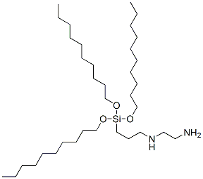 N-[3-[트리스(데실옥시)실릴]프로필]에틸렌디아민 구조식 이미지