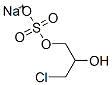 sodium 3-chloro-2-hydroxypropyl sulphate Structure