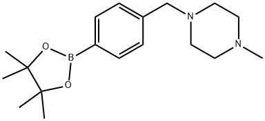 4-(4-Methyl-1-piperazinylmethyl)benzeneboronic acid pinacol ester, 95% Structure