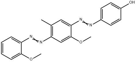 p-[[2-methoxy-4-[(2-methoxyphenyl)azo]-5-methylphenyl]azo]phenol Structure