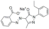 sodium 2-[[1-(2-ethylphenyl)-4,5-dihydro-3-methyl-5-oxo-1H-pyrazol-4-yl]azo]benzoate Structure