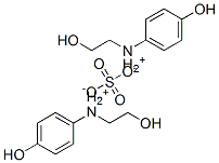 bis[(2-hydroxyethyl)(4-hydroxyphenyl)ammonium] sulphate Structure