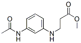 메틸N-[3-(아세틸아미노)페닐]-베타-알라니네이트 구조식 이미지