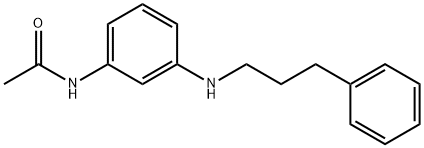 N-[3-[(3-phenylpropyl)amino]phenyl]acetamide Structure