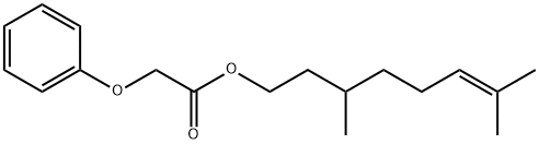 3,7-dimethyl-6-octenyl phenoxyacetate Structure