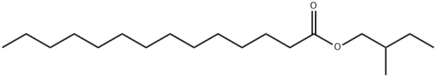 2-methylbutyl myristate Structure