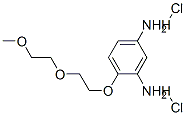 4-[2-(2-methoxyethoxy)ethoxy]benzene-1,3-diamine dihydrochloride  Structure