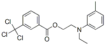 2-[ethyl(3-methylphenyl)amino]ethyl 3-(trichloromethyl)benzoate Structure